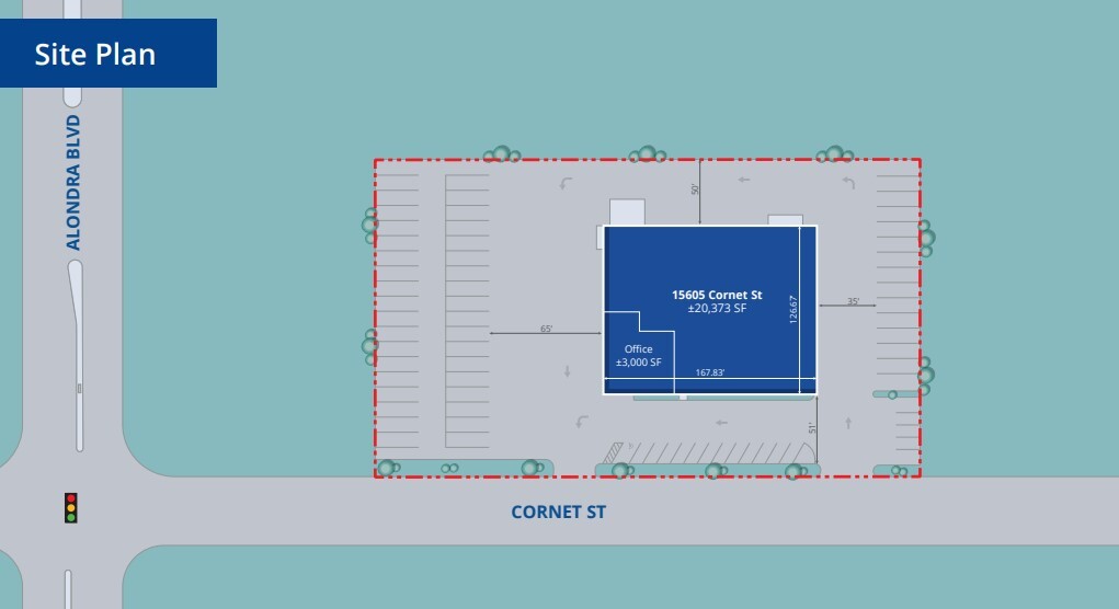 15605 Cornet St, Santa Fe Springs, CA for lease Floor Plan- Image 1 of 1