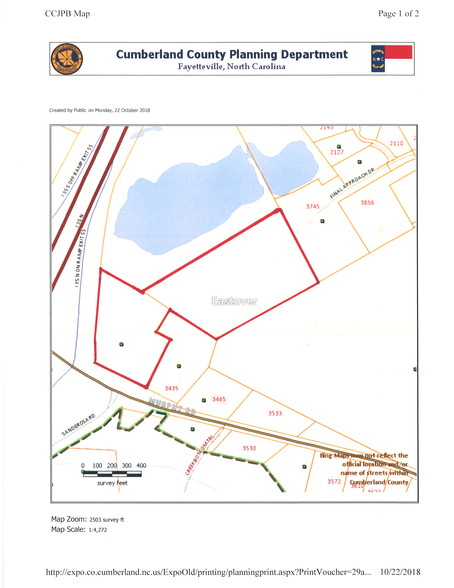 3435 Murphy Rd, Fayetteville, NC for sale - Plat Map - Image 1 of 1