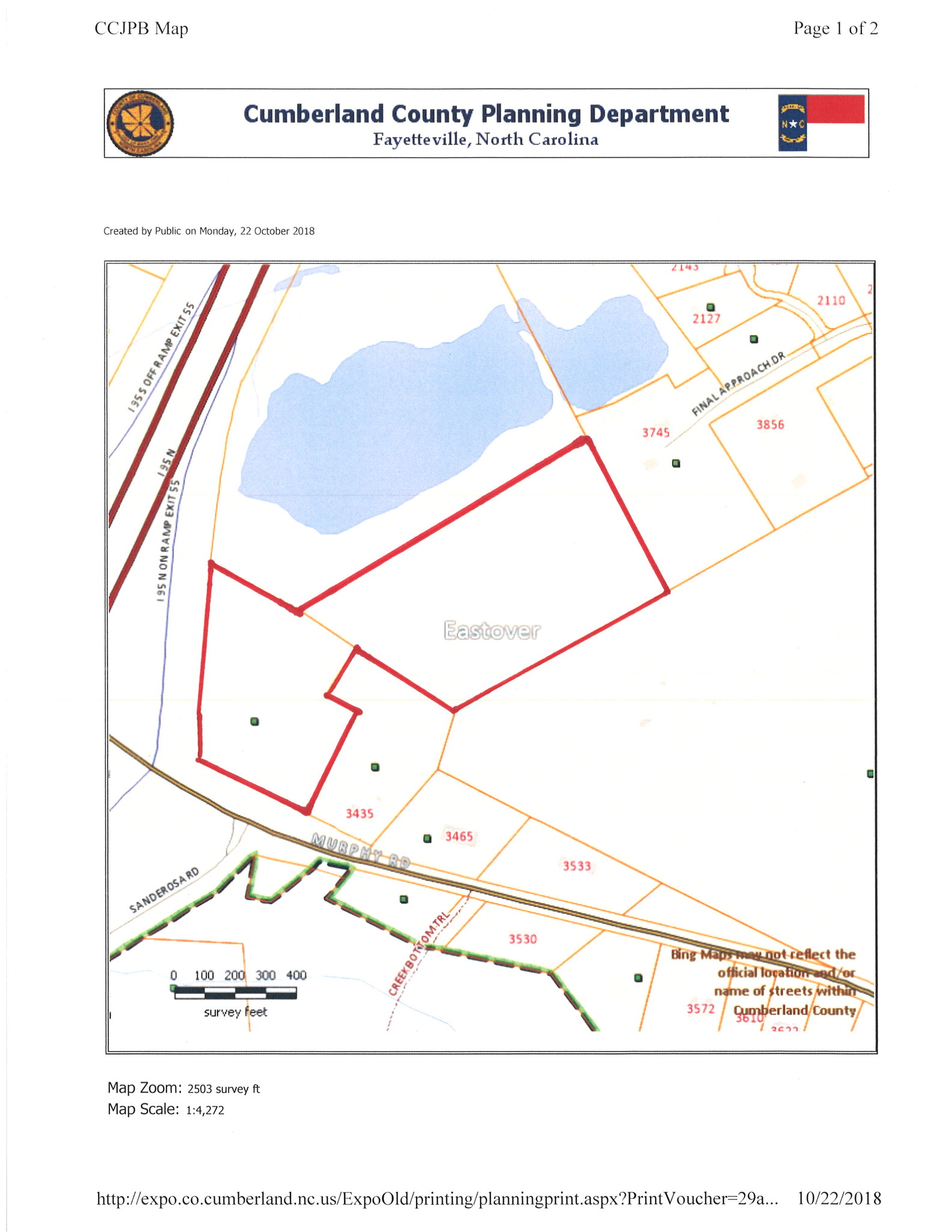 3435 Murphy Rd, Fayetteville, NC for sale Plat Map- Image 1 of 1