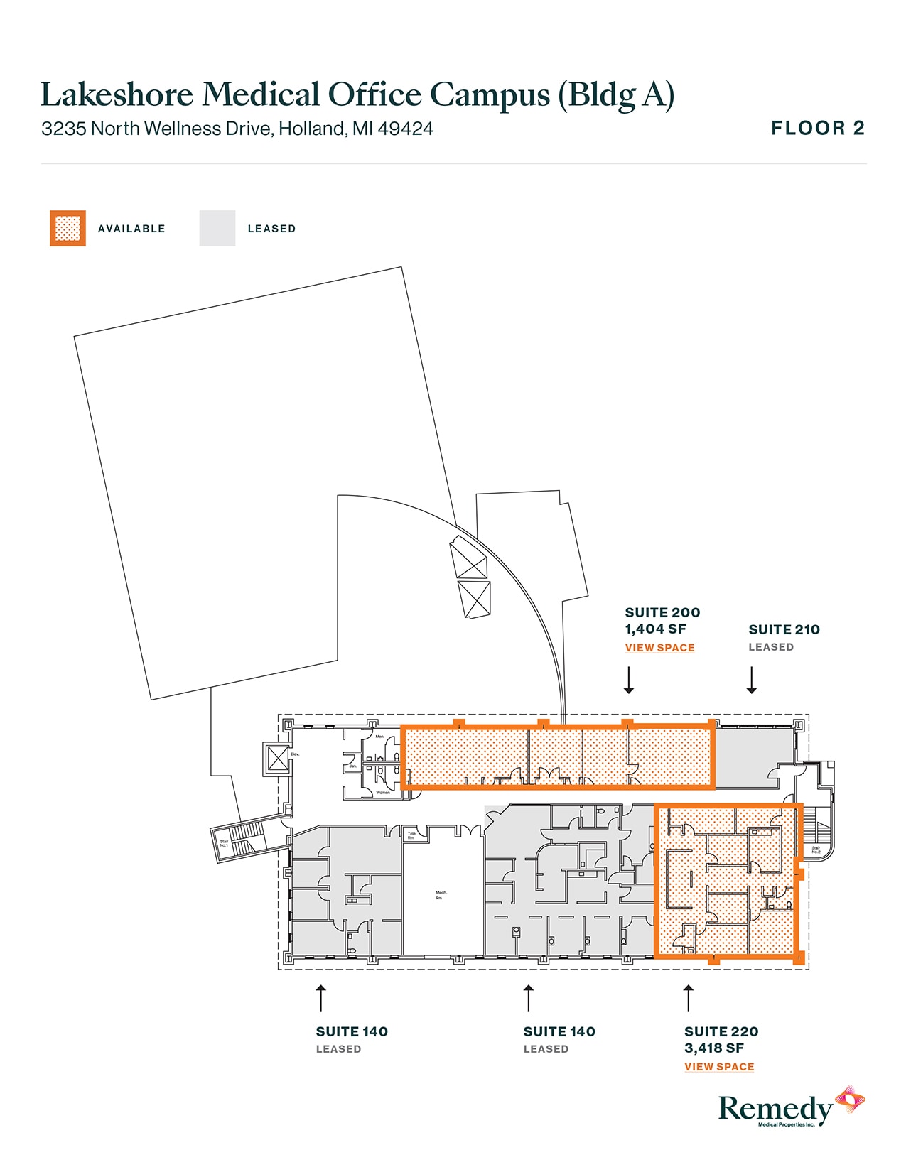 3235-3299 N Wellness Dr, Holland, MI for lease Floor Plan- Image 1 of 2