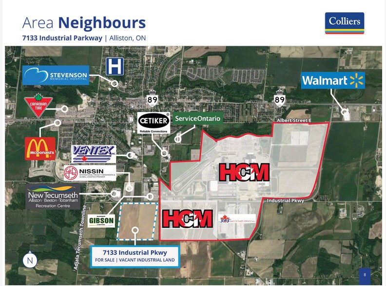 7133 Industrial Pky, Beeton, ON for sale - Aerial - Image 2 of 2