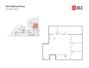 600 Jefferson Plz, Rockville, MD for lease Floor Plan- Image 1 of 1