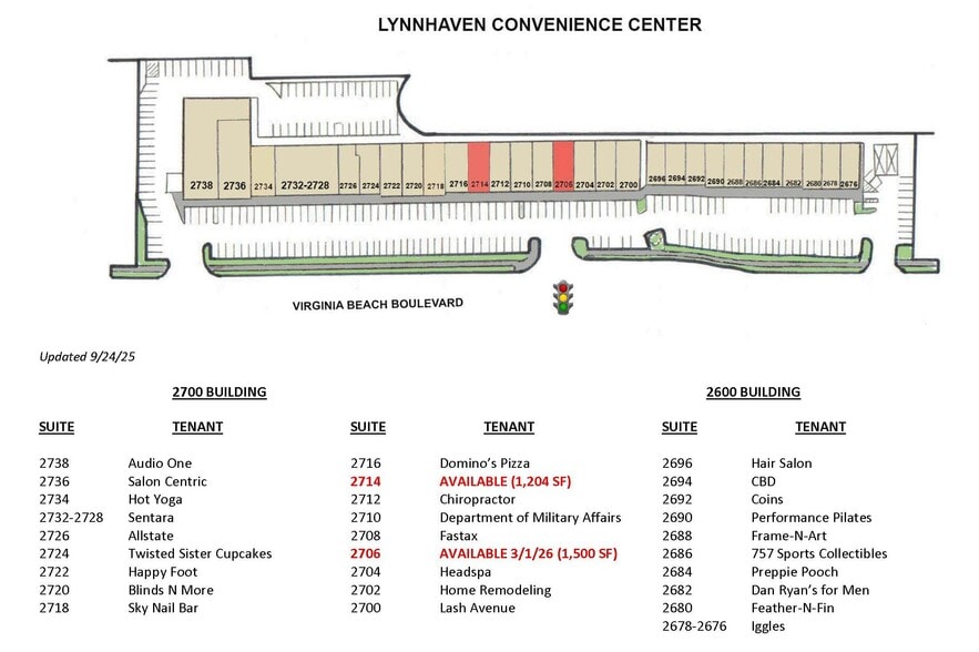 2740-2762 Virginia Beach Blvd, Virginia Beach, VA for lease - Site Plan - Image 2 of 10