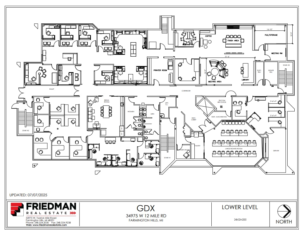 34975 W 12 Mile Rd, Farmington Hills, MI for sale Floor Plan- Image 1 of 1