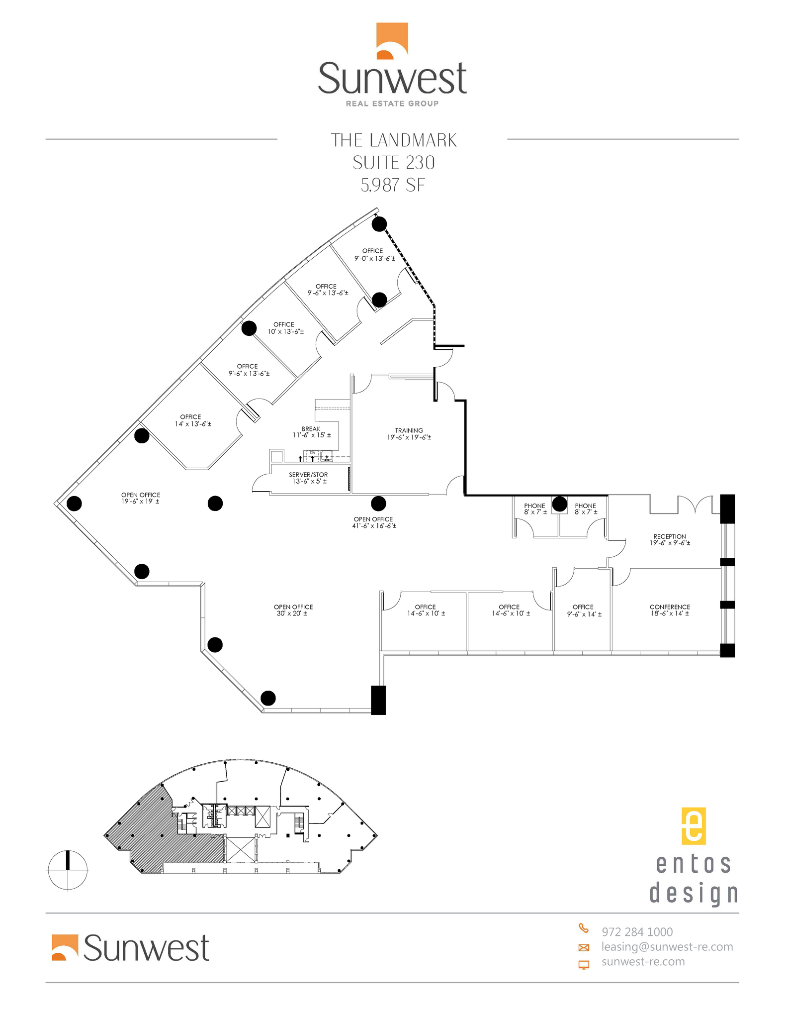 14800 Landmark Blvd, Dallas, TX for lease Floor Plan- Image 1 of 7