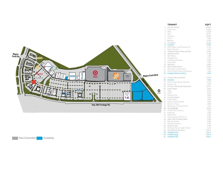 SEQ Camp Wisdom Rd & Hwy 360, Grand Prairie, TX for lease - Site Plan - Image 3 of 3