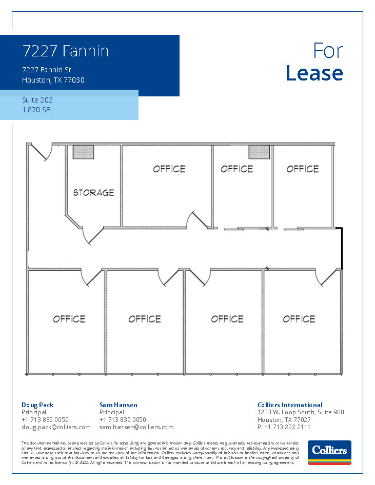 7227 Fannin St, Houston, TX for lease Floor Plan- Image 1 of 1