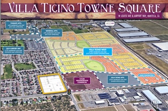 Louise Avenue, Manteca, CA - AERIAL map view