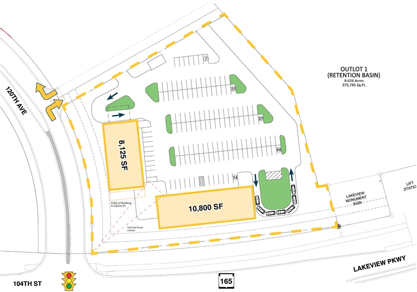 I-94 & Highway 165, Pleasant Prairie, WI for lease - Site Plan - Image 3 of 3