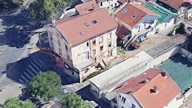 Lyon - Aerial map view