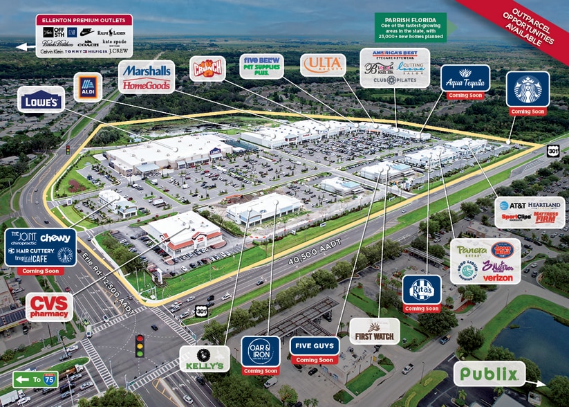 8820 US Highway 301 N, Parrish, FL for lease - Aerial - Image 2 of 7