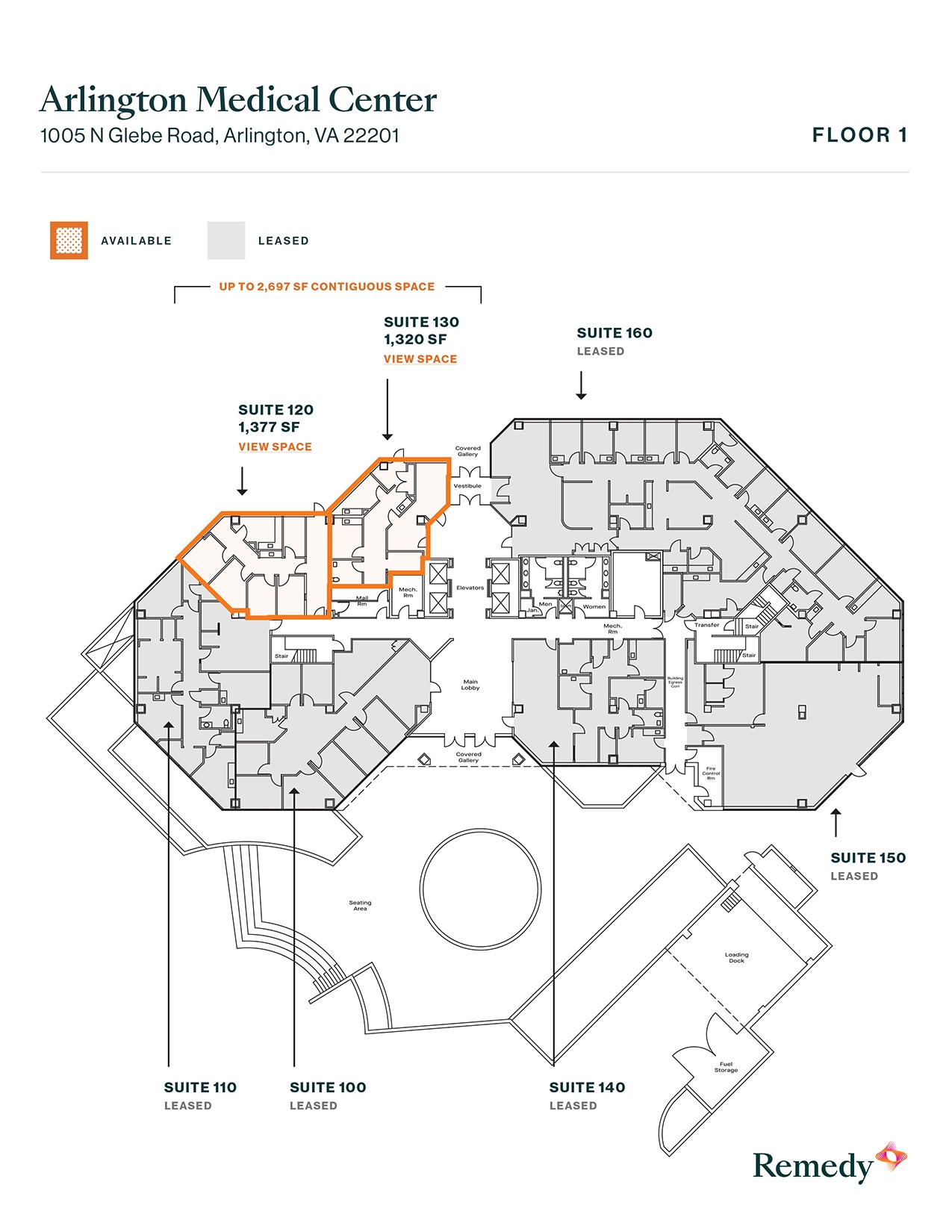 1005 N Glebe Rd, Arlington, VA for lease Floor Plan- Image 1 of 1