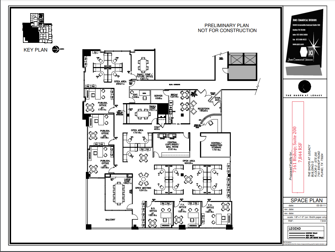 7161 Bishop Rd, Plano, TX for lease Floor Plan- Image 1 of 1