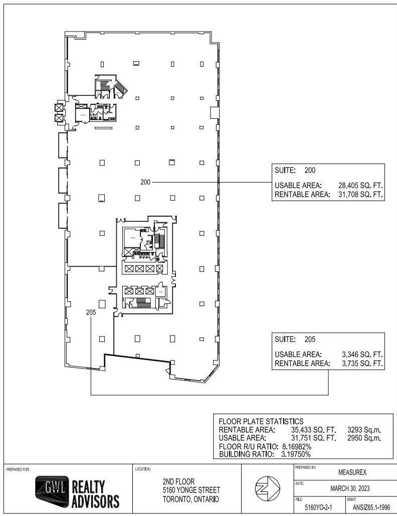 5150-5160 Yonge St, Toronto, ON for lease Floor Plan- Image 1 of 1