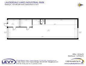2696 NW 31st Ave, Lauderdale Lakes, FL for lease Floor Plan- Image 2 of 2
