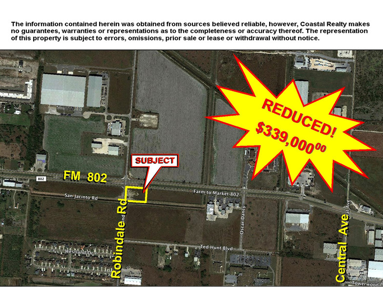 FM 802 & Robindale Blvd, Brownsville, TX for sale - Aerial - Image 1 of 1