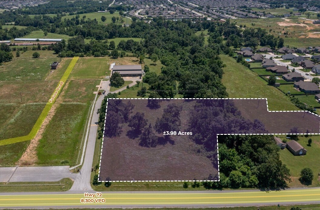 11301 Ar 72 Hwy, Centerton, AR for sale Aerial- Image 1 of 4