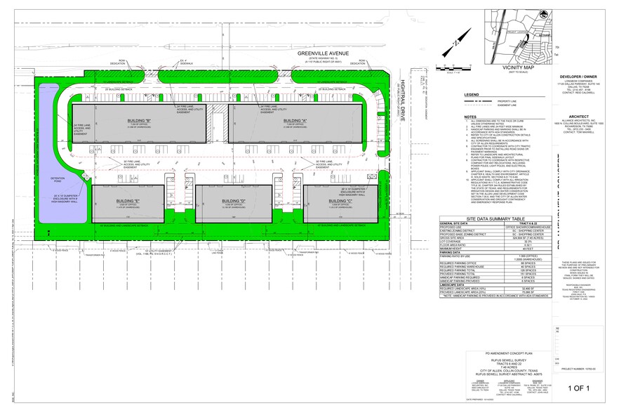 Greenville Ave & Hightrail Dr, Allen, TX for lease - Site Plan - Image 3 of 8