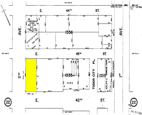 800 Second Ave, New York, NY for sale - Plat Map - Image 2 of 28