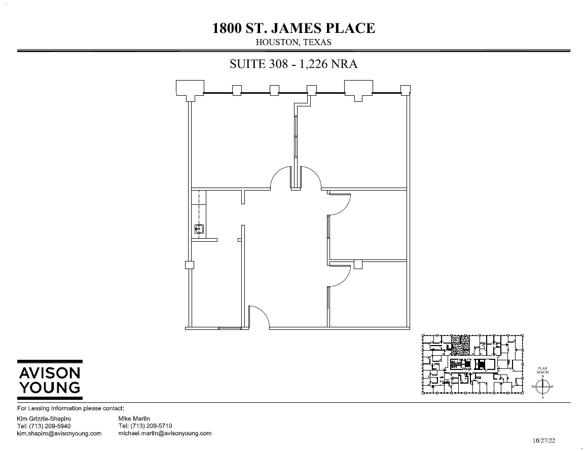 1800 St James Pl, Houston, TX for lease Floor Plan- Image 1 of 1