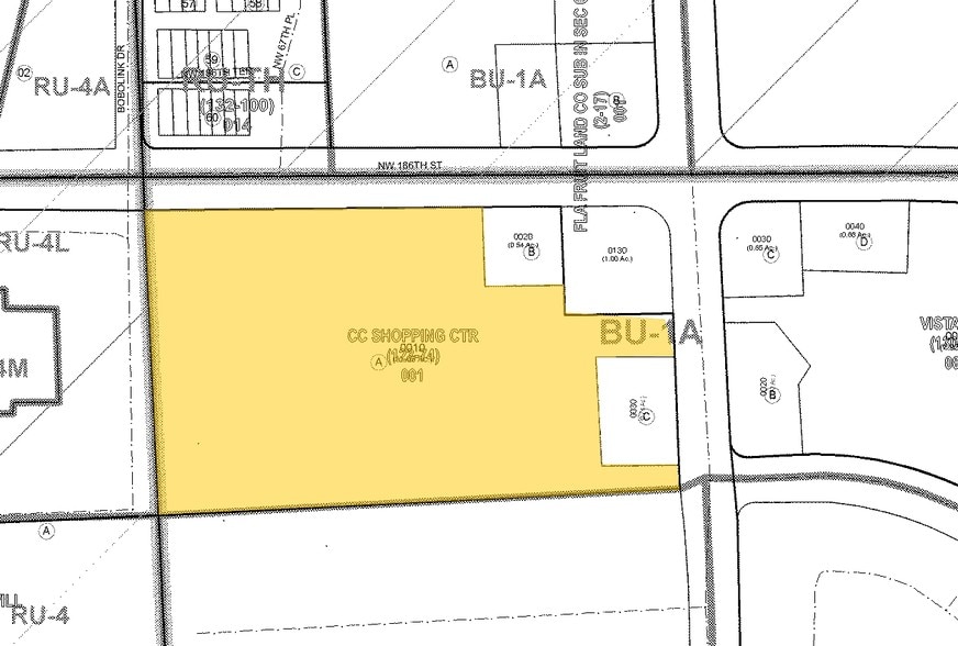 18452-18538 NW 67th Ave, Miami Gardens, FL for lease - Plat Map - Image 3 of 8