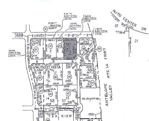 401 Auto Vista Dr, Palmdale, CA for lease - Plat Map - Image 3 of 73