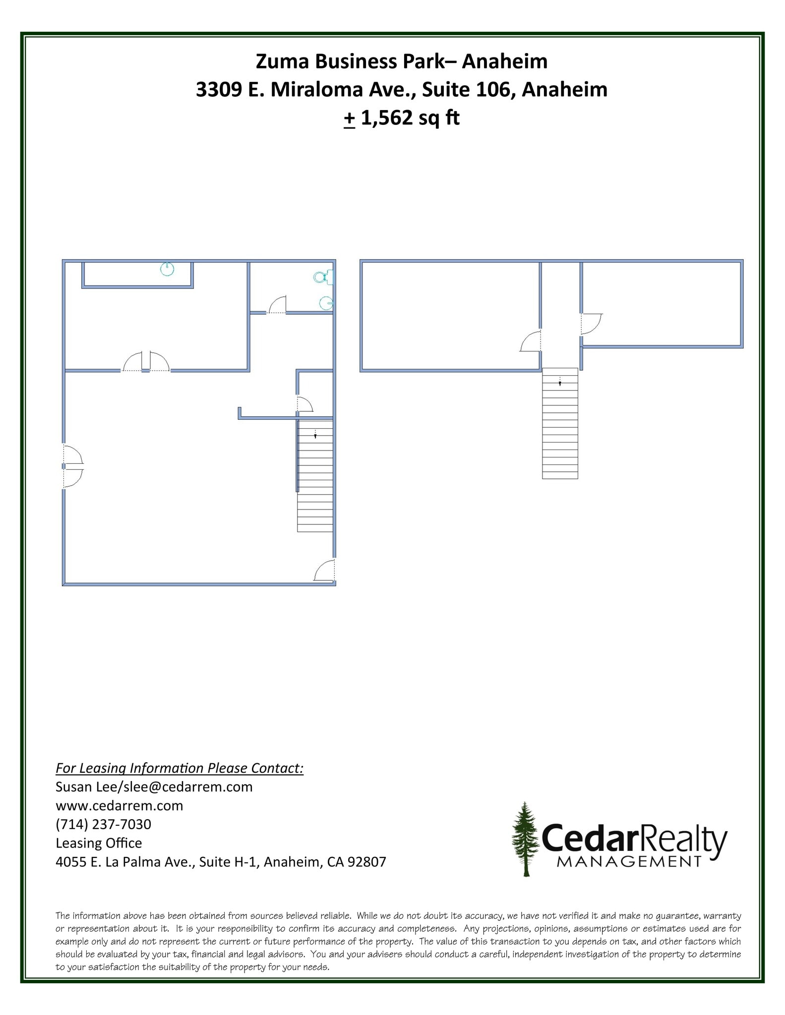 3309 Miraloma Ave, Anaheim, CA for lease Site Plan- Image 1 of 1