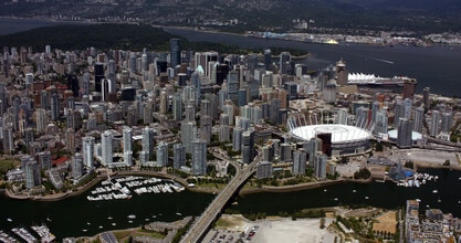 900 W Hastings St, Vancouver, BC - AERIAL map view