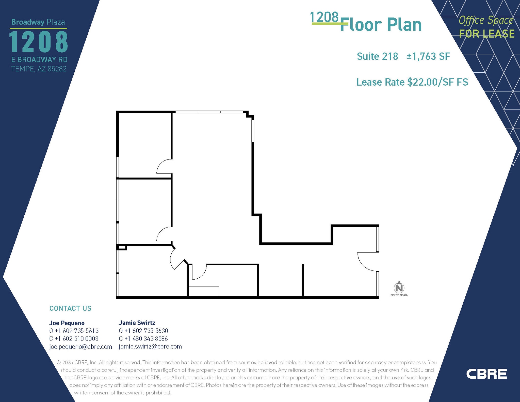1232 E Broadway Rd, Tempe, AZ for lease Floor Plan- Image 1 of 1