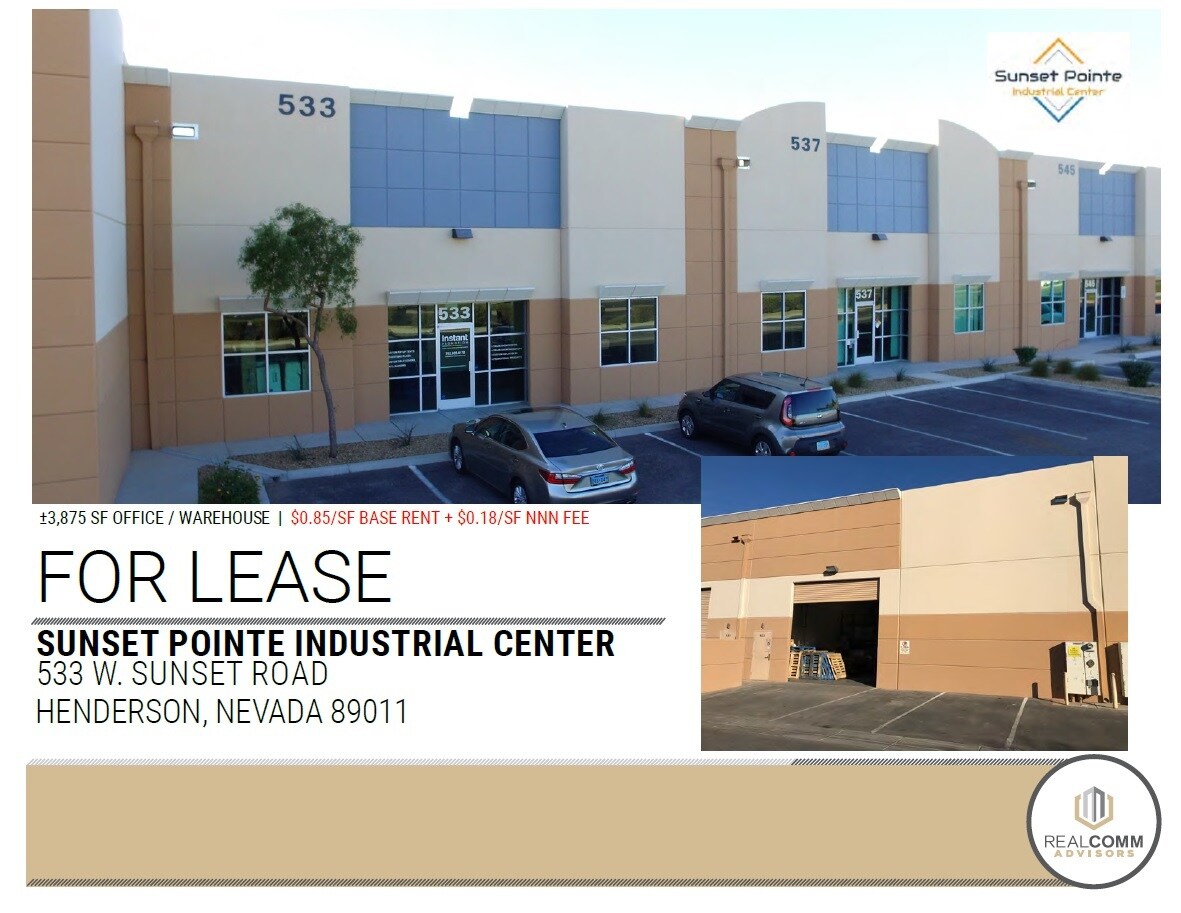 533 W Sunset Rd, Henderson, NV for sale Building Photo- Image 1 of 1
