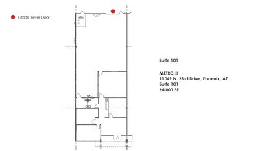11049 N 23rd Dr, Phoenix, AZ for lease Floor Plan- Image 1 of 2
