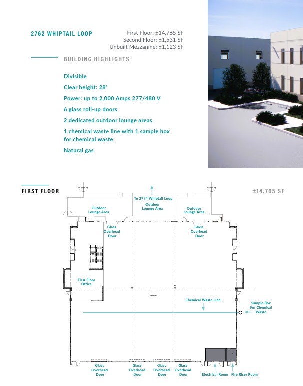 Whiptail Loop, Carlsbad, CA for lease Floor Plan- Image 1 of 2