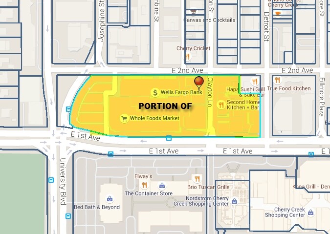 120-190 Clayton Ln, Denver, CO for lease - Plat Map - Image 2 of 15
