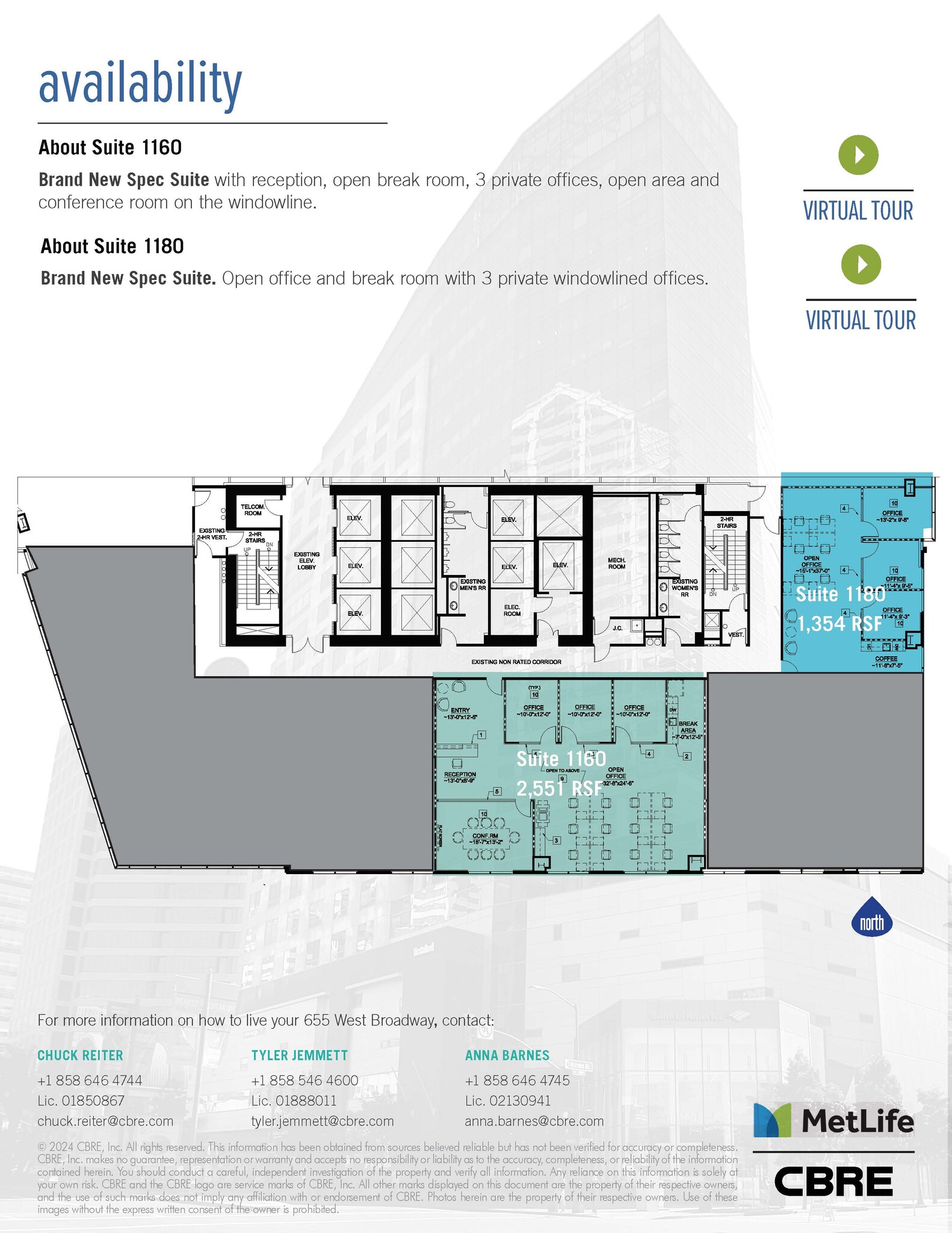 655 W Broadway, San Diego, CA for lease Floor Plan- Image 1 of 1