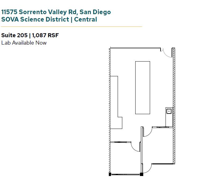 11555 Sorrento Valley Rd, San Diego, CA for lease Floor Plan- Image 1 of 1