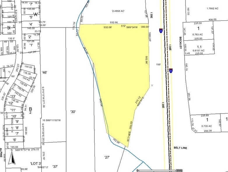 201-227 N Interstate 35 E, DeSoto, TX for lease - Plat Map - Image 3 of 3