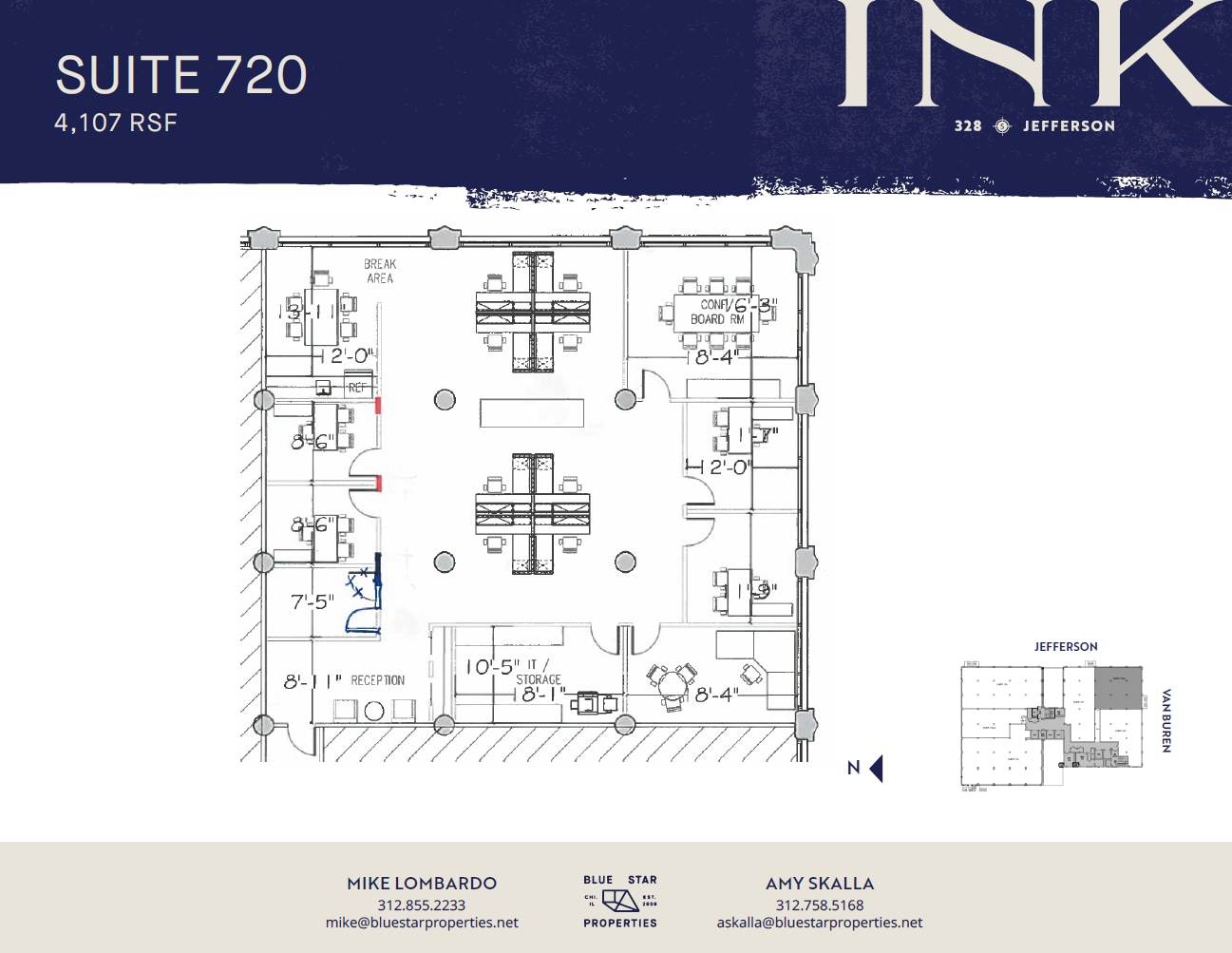 328 S Jefferson St, Chicago, IL for lease Floor Plan- Image 1 of 1