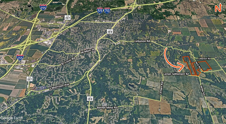 Lemen Settlement and Witte Rd and Heck Rd, Collinsville, IL for sale - Building Photo - Image 2 of 6