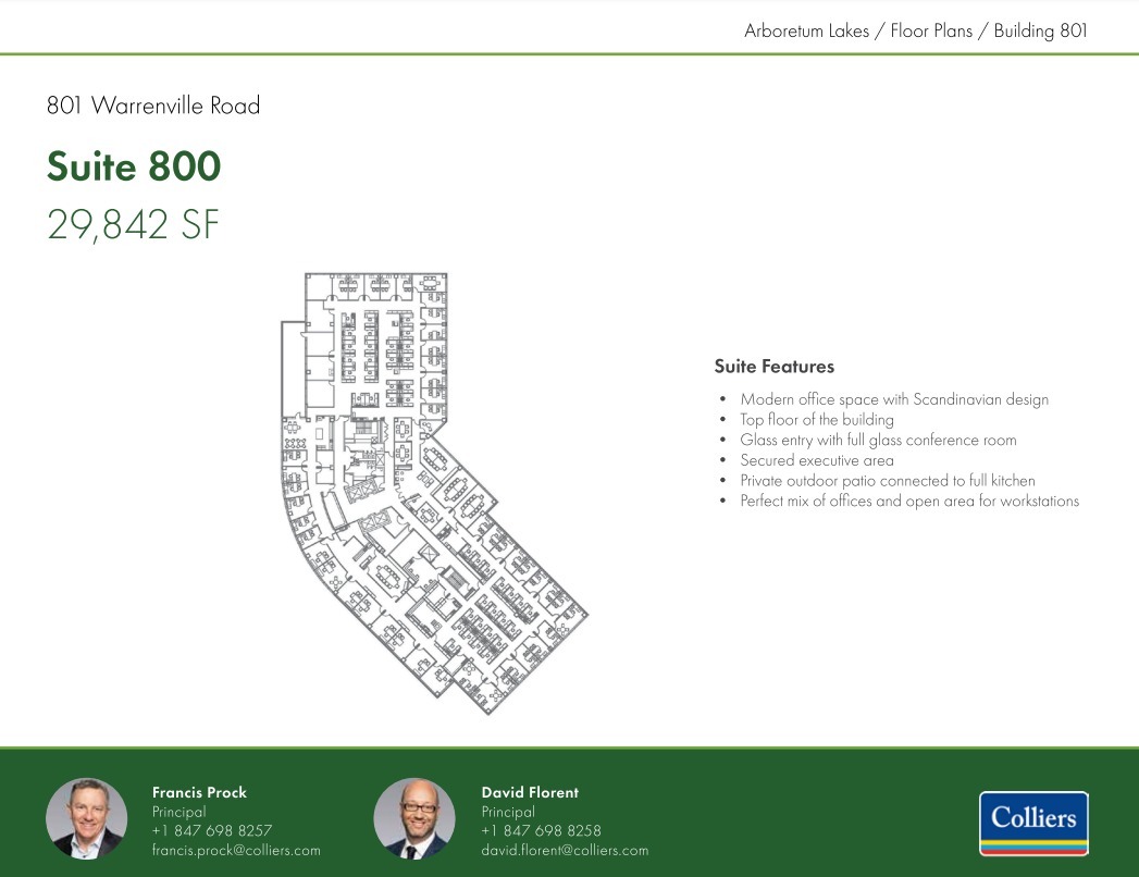 801 Warrenville Rd, Lisle, IL for lease Floor Plan- Image 1 of 1