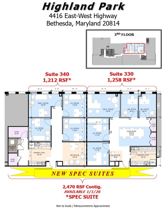 4416 East-West Hwy, Bethesda, MD for lease Floor Plan- Image 1 of 1
