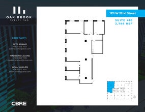 1211 W 22nd St, Oak Brook, IL for lease Floor Plan- Image 1 of 1