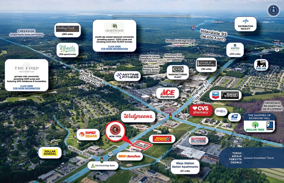 2098 US Highway 17, Richmond Hill, GA for sale - Aerial - Image 2 of 6