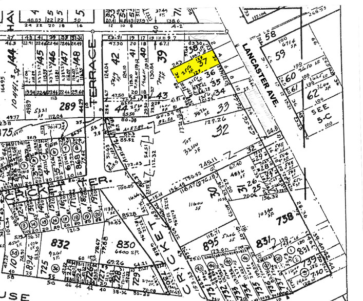 4 E Lancaster Ave, Ardmore, PA for lease - Plat Map - Image 3 of 4