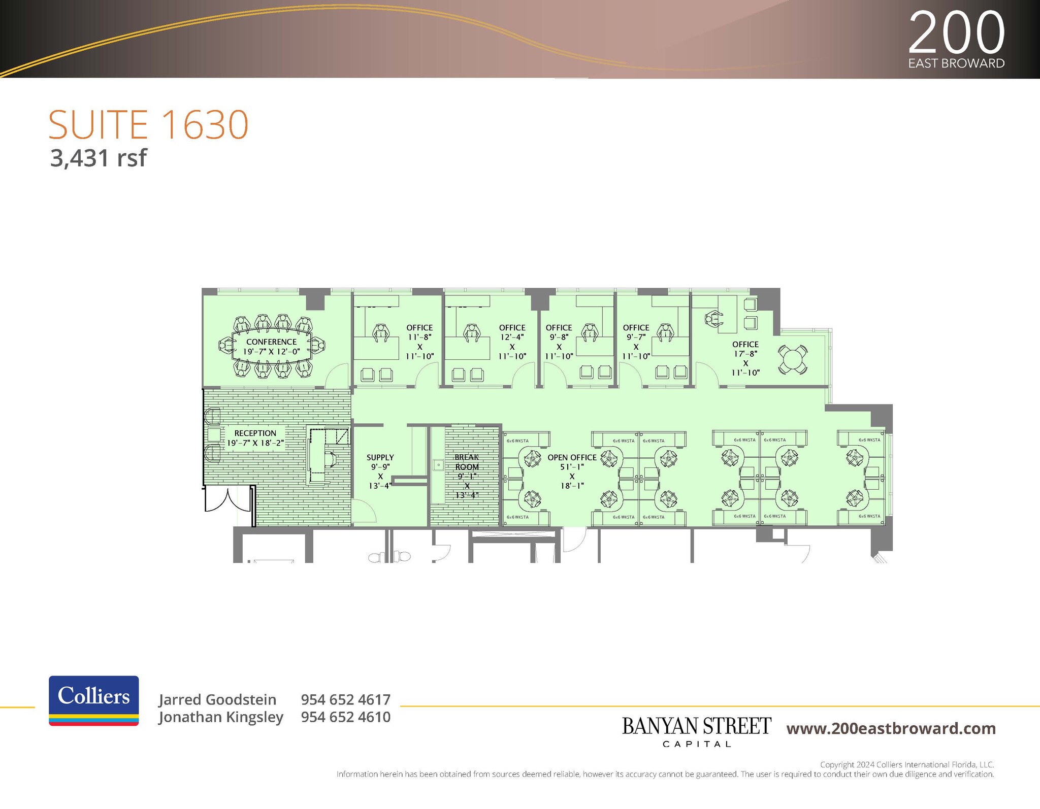 200 E Broward Blvd, Fort Lauderdale, FL for lease Floor Plan- Image 1 of 2