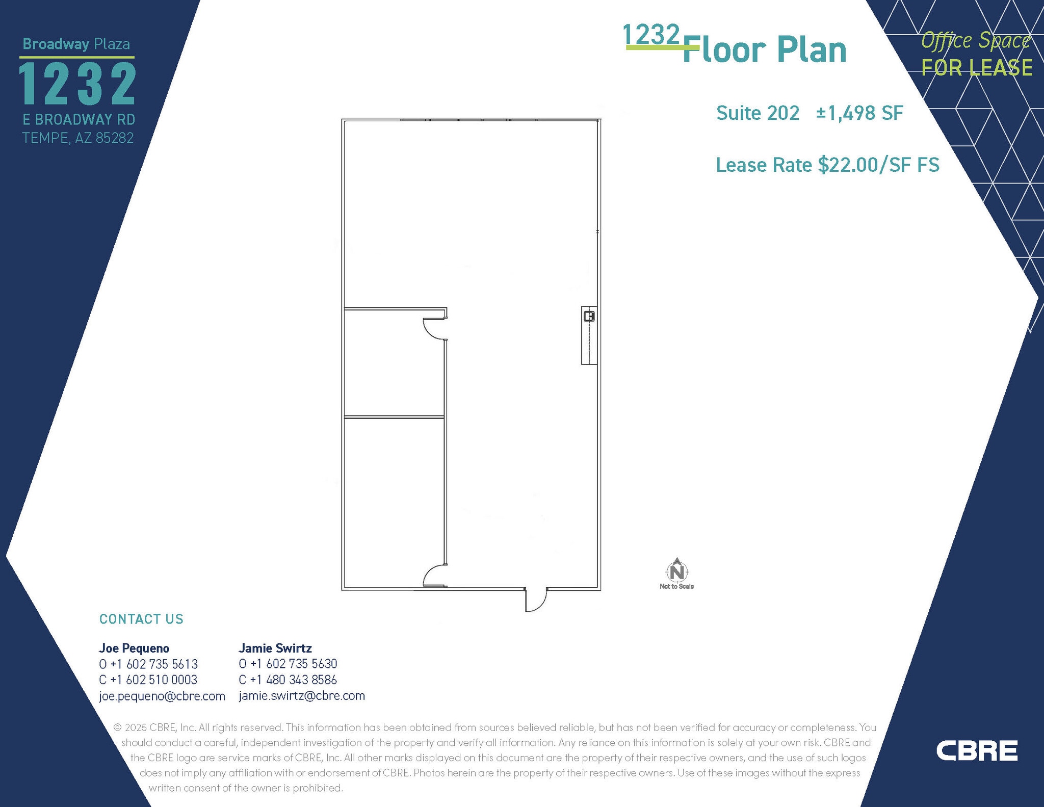 1232 E Broadway Rd, Tempe, AZ for lease Floor Plan- Image 1 of 1