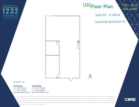 1232 E Broadway Rd, Tempe, AZ for lease Floor Plan- Image 1 of 1