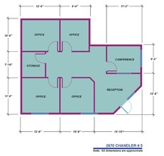 2670 Chandler Ave, Las Vegas, NV for lease Floor Plan- Image 1 of 11