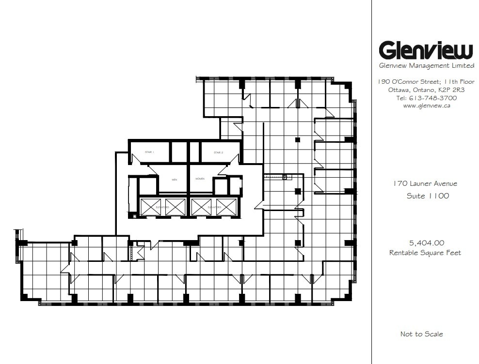 170 Laurier Ave W, Ottawa, ON for lease Floor Plan- Image 1 of 1