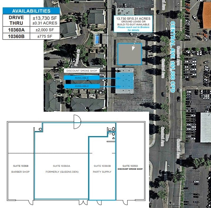 10340-10368 Central Ave, Montclair, CA for lease Site Plan- Image 1 of 1