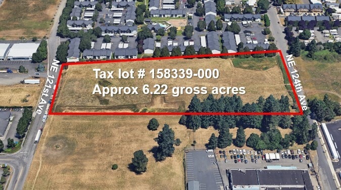 NE 121st Ave & NE 124th Ave, Vancouver, WA for sale Aerial- Image 1 of 3